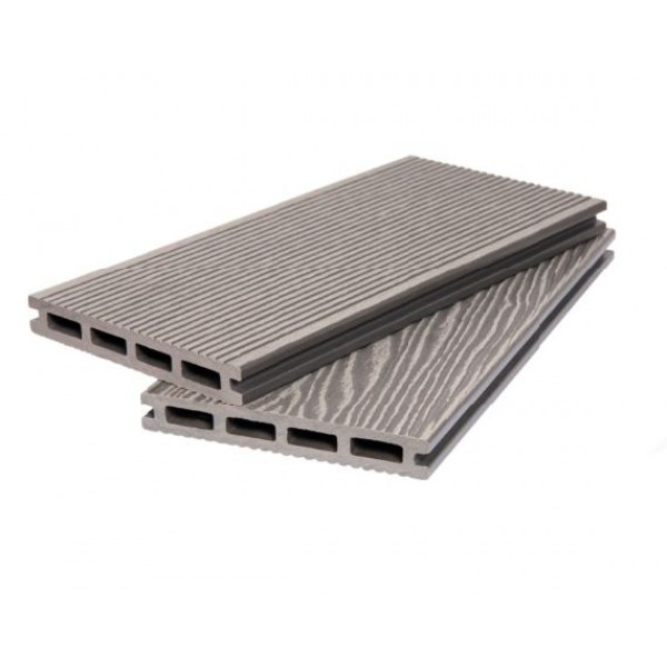 POLIVAN Террасная доска 3D WOOD BRUSHING пустотелая цвет СЕРЫЙ POLIVAN Террасная доска 3D WOOD BRUSHING пустотелая цвет СЕРЫЙ
